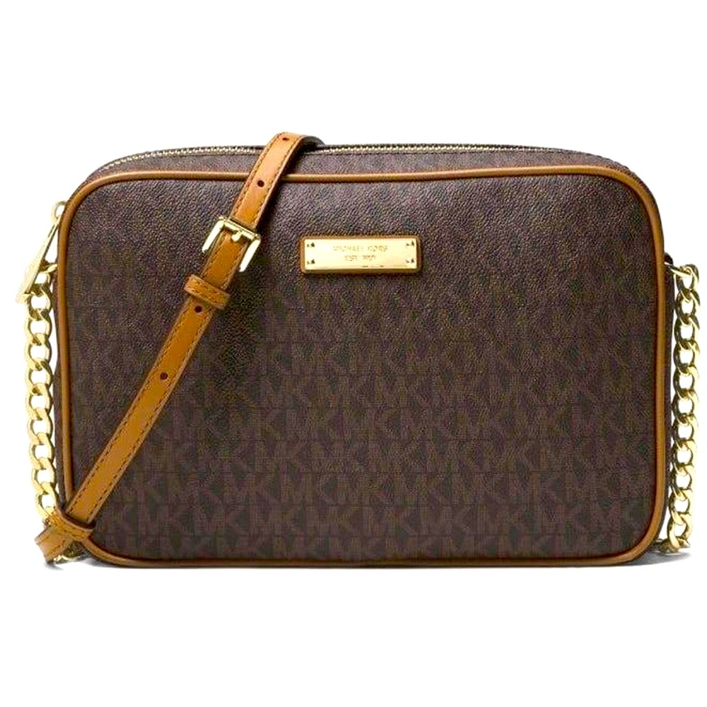Michael by Michael Kors Large Brown East and West Bag.